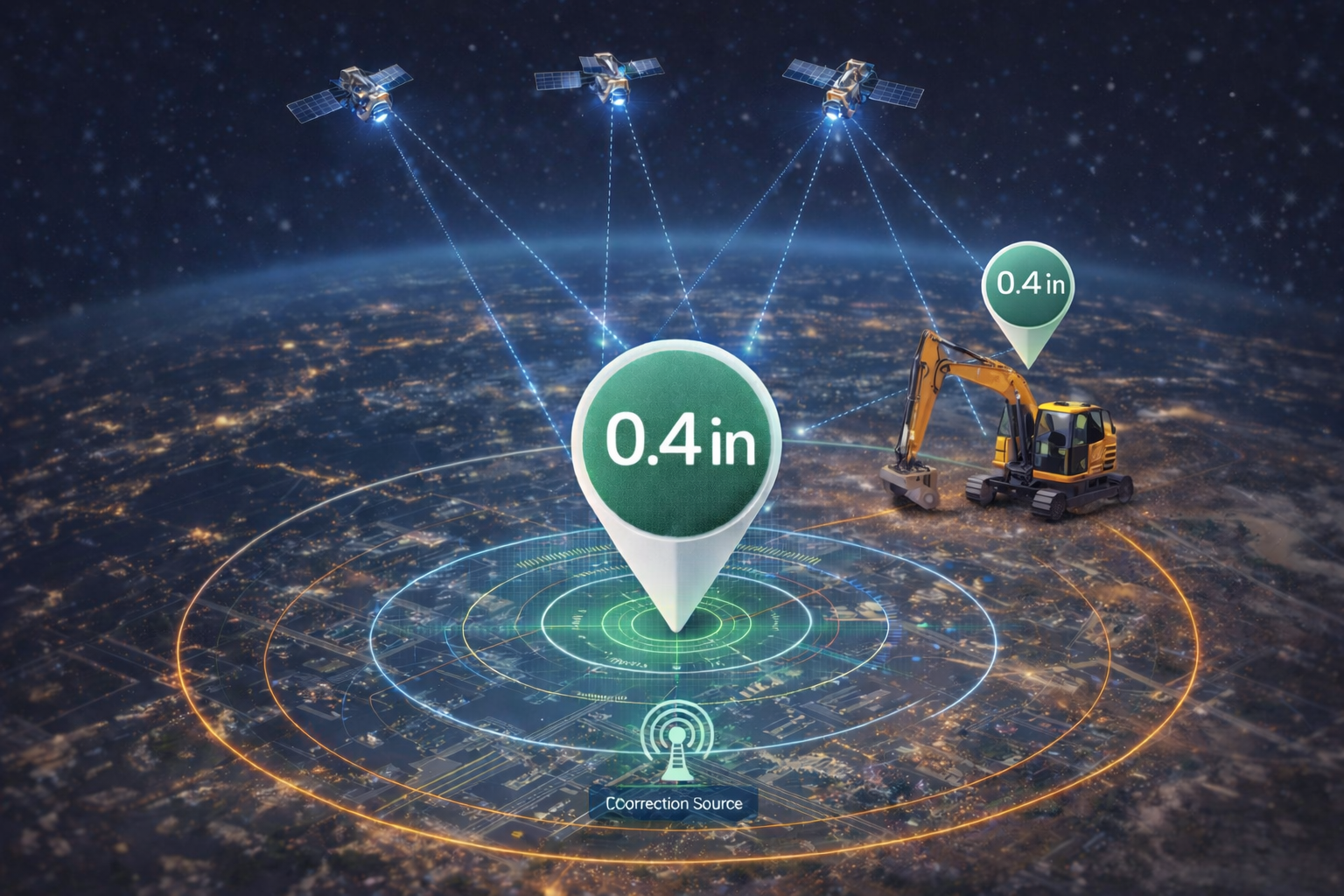 GeoGotar real-time RTK tracking interface showing high-precision location data, connected devices, and field positioning across vehicles, equipment, and personnel.